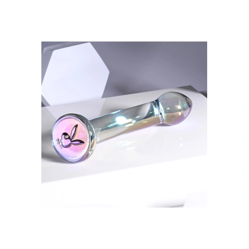 Nina - Playboy Pleasure Jewels King Curved Glass Dildo [8]