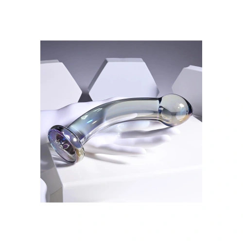 Nina - Playboy Pleasure Jewels King Curved Glass Dildo [9]