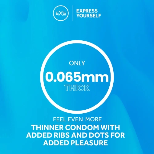 100 pcs. EXS Ribbed & Dotted condoms [3]