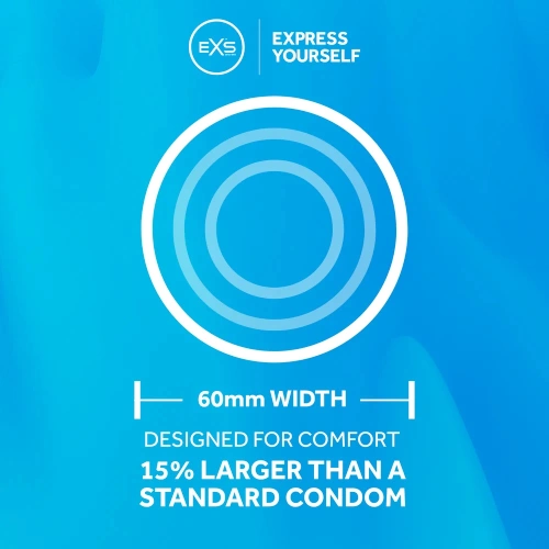 100 pcs. Large condoms EXS Magnum 60 mm. [4]