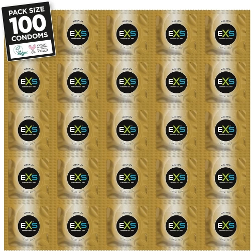 100 pcs. Large condoms EXS Magnum 60 mm.