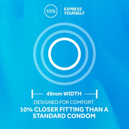 48 pcs. EXS Snug Fit 49 mm condoms. [3]