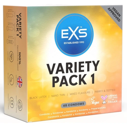 Veronica new 48 pcs EXS Variety Pack 1 Condom Mix