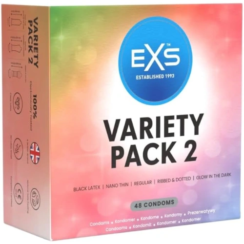 Veronica new 48 pcs EXS Variety Pack 2 Condom Mix