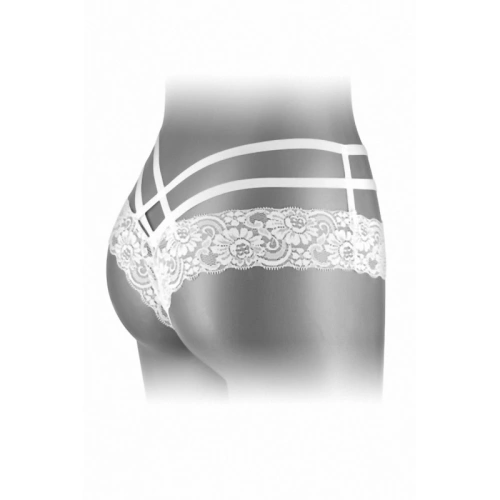 Anne white open bottom sexy lace panties [2]