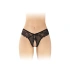 Erotic lace crotchless thong Alicia black