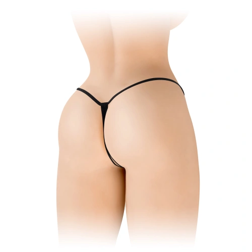 Danuta black mini thong with opening [1]