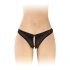 Erotic bikini crotchless with pearls Sophie black