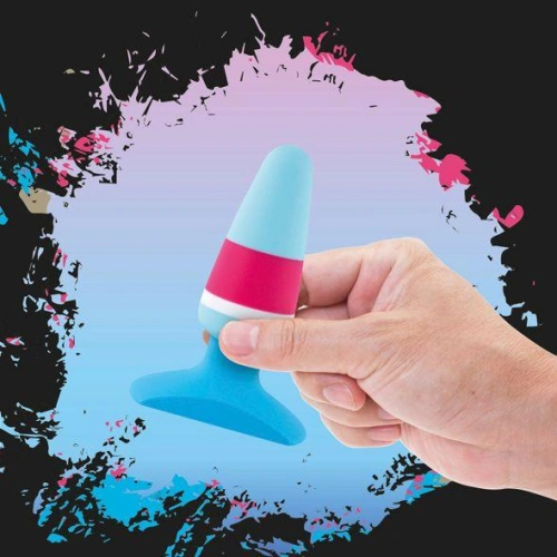 Plugz premium silicone anal dilator blue [2]