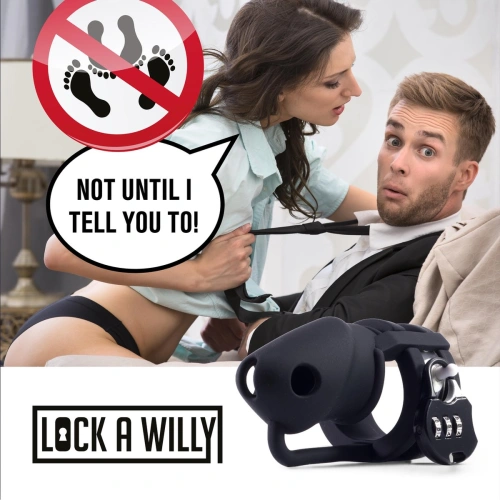 Lock A Willy silicone penis cage chastity cages [11]