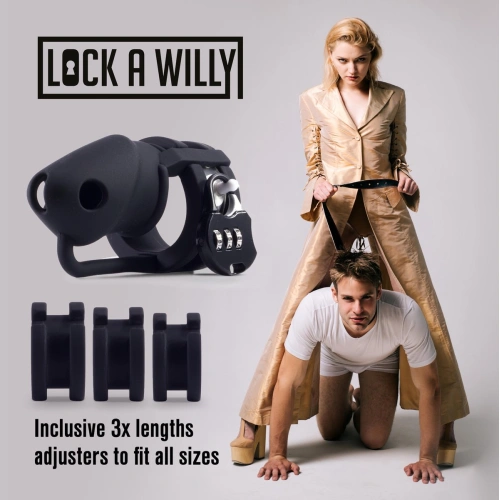 Lock A Willy silicone penis cage chastity cages [13]