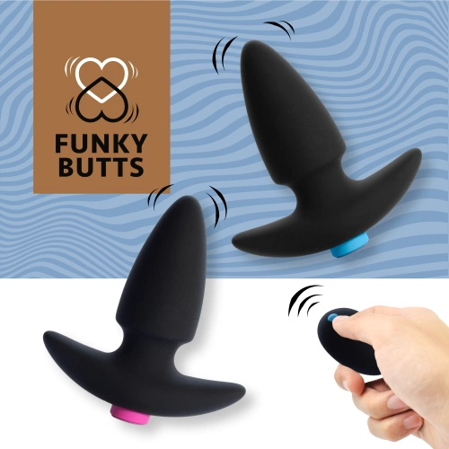 Vibrating anal dilators for couples with wireless remote Funky Butts