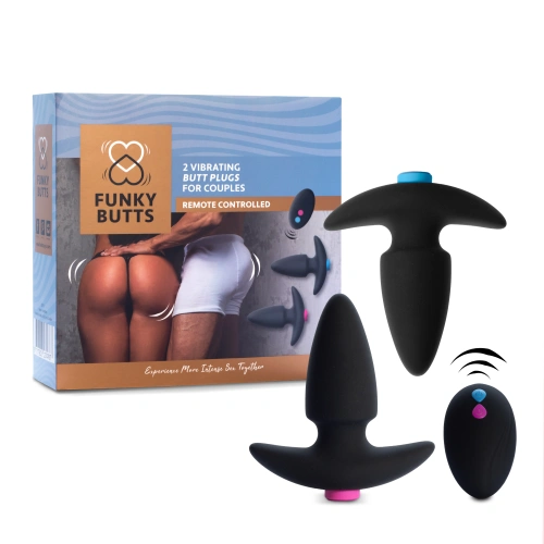 Vibrating anal dilators for couples with wireless remote Funky Butts [6]