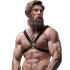 **Nina - Cross male BDSM torso belt Fetish Harness vegan eco leather [2]