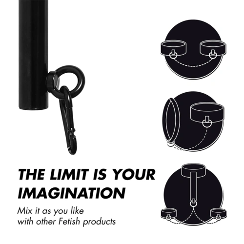 Adjustable Metal Bondage Bar Fetish Submissive Adjustable Spreader Bar [2]