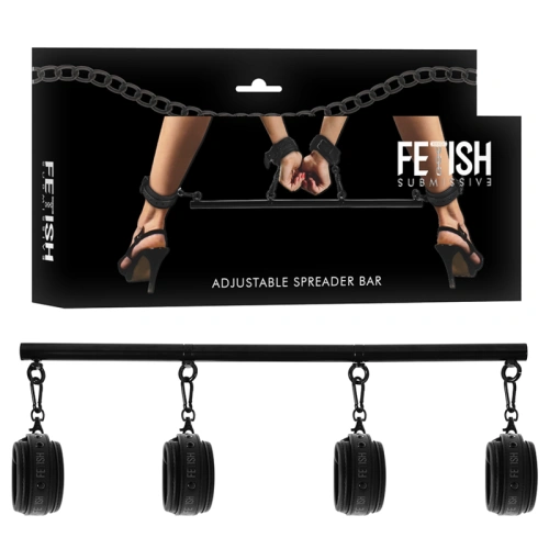 Adjustable Metal Bondage Bar Fetish Submissive Adjustable Spreader Bar