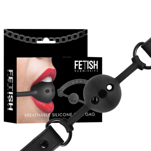 Silicone Mouth Ball with Breathing Holes Fetish Submissive Breathable Ball Gag [5]