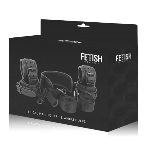 Nina - Fetish Submissive Wrist Ankle and Neck Restraint Set [10]