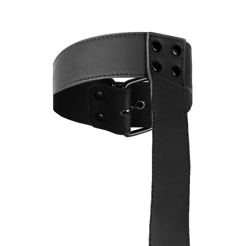 Set of adjustable restraints - collar with leather cuffs Fetish Submissive Restraint Set [4]