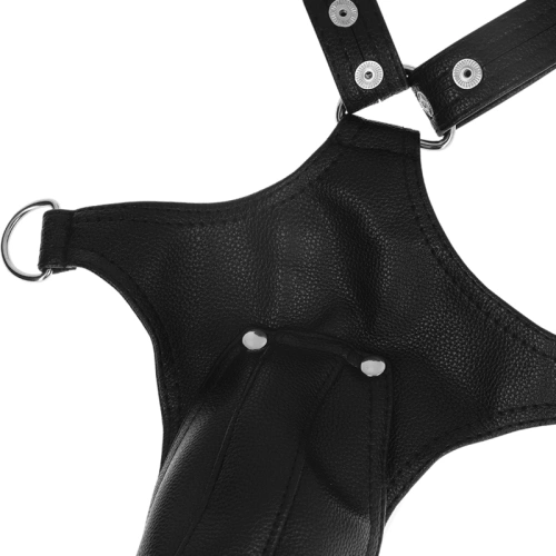 Nina - Men's Harness Body Fetish Submissive eco leather black [4]
