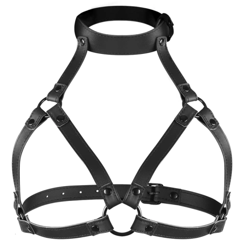 Fetish Submissive Adjustable Faux Leather Harness [2]