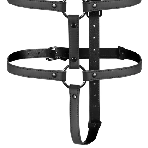 Adjustable BDSM Torso and Hand Harness Fetish Submissive [4]