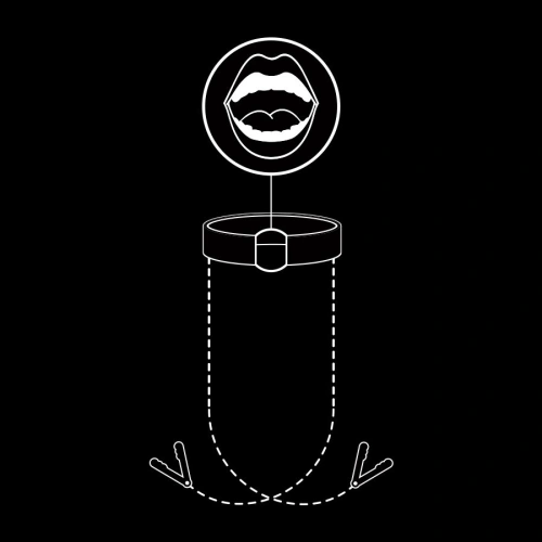 Mouth Ring with Nipple Clips Fetish Submissive [5]