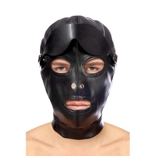 Adjustable BDSM Head Hood with Eye Mask Fetish Tentation [2]