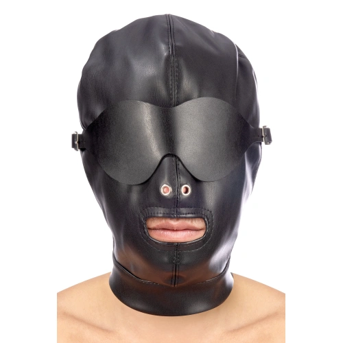 Adjustable BDSM Head Hood with Eye Mask Fetish Tentation