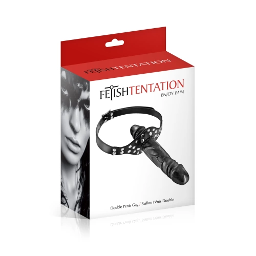 Mouthpiece with dildo Fetish Tentation black [2]