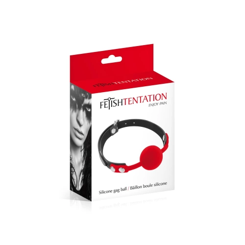 Silicone mouth ball Fetish Tentation red [1]