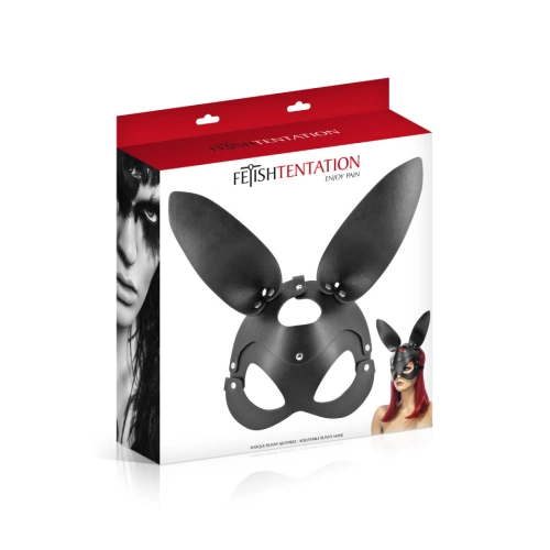 Leather fetish mask with rabbit ears Fetish Tentation Bunny [3]