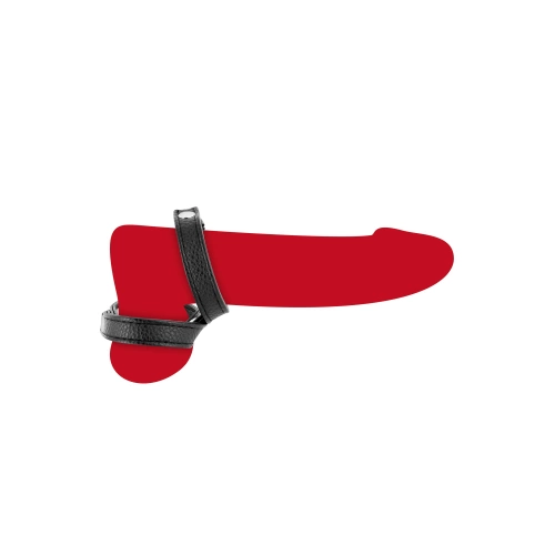 Fetish Tentation double leather penis strap [1]
