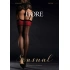 Fiore Scarlett Red Trim Garter Stockings [1]