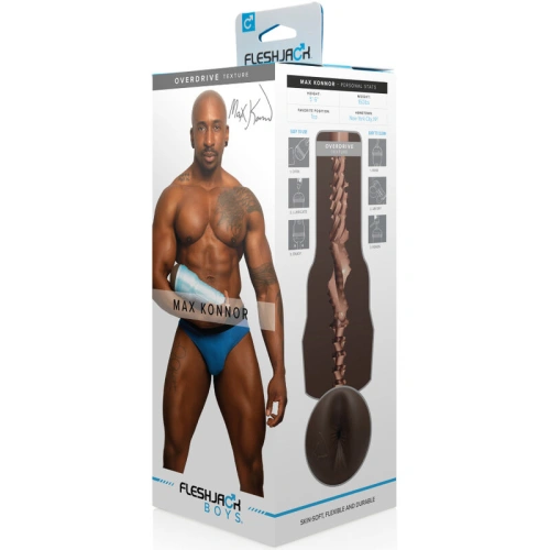 Realistic Butt Masturbator Fleshlight Fleshjack Boys Max Konnor [5]