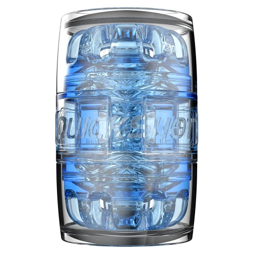 Nina - Compact and discreet original Fleshlight Quickshot Turbo Blue Ice masturbator [1]