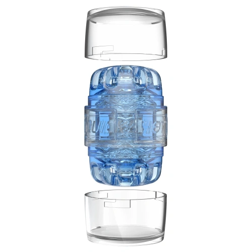 Nina - Compact and discreet original Fleshlight Quickshot Turbo Blue Ice masturbator [3]