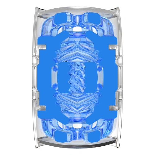 Nina - Compact and discreet original Fleshlight Quickshot Turbo Blue Ice masturbator [4]