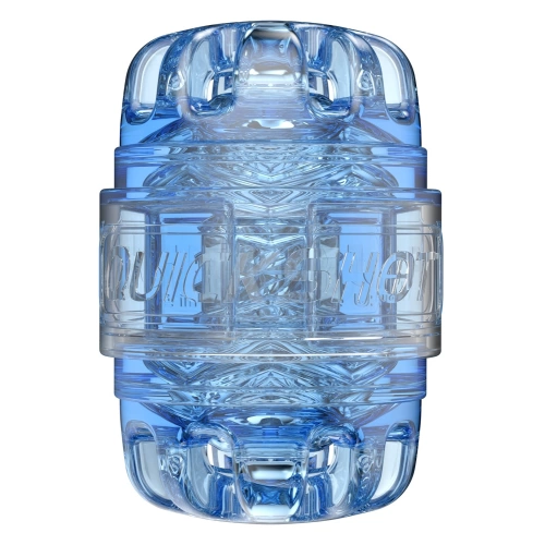Nina - Compact and discreet original Fleshlight Quickshot Turbo Blue Ice masturbator
