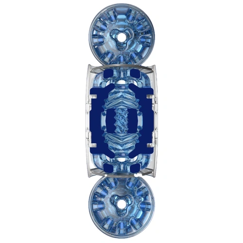 Nina - Compact and discreet original Fleshlight Quickshot Turbo Blue Ice masturbator [6]