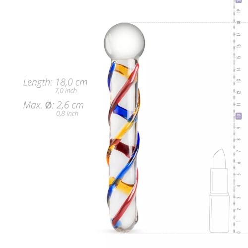 Glass dildo with relief Gildo #10 [1]