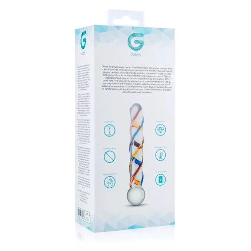 Glass dildo with relief Gildo #10 [4]
