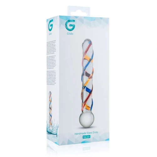 Glass dildo with relief Gildo #10 [5]