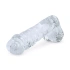 Realistic glass dildo with testicles Glazen 29 transparent [1]