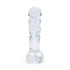 Realistic glass dildo with testicles Glazen 29 transparent [4]