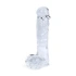 Realistic glass dildo with testicles Glazen 29 transparent [5]