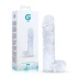 Realistic glass dildo with testicles Glazen 29 transparent [7]