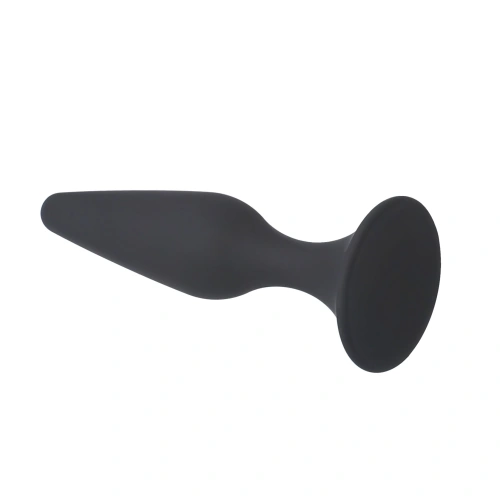Butt plug made of 100% silicone First Plug S black [2]