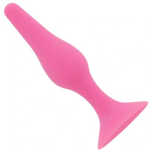 Small butt plug made of 100% silicone Glamy Soft Plug S pink [1]