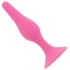 Small butt plug made of 100% silicone Glamy Soft Plug S pink [1]